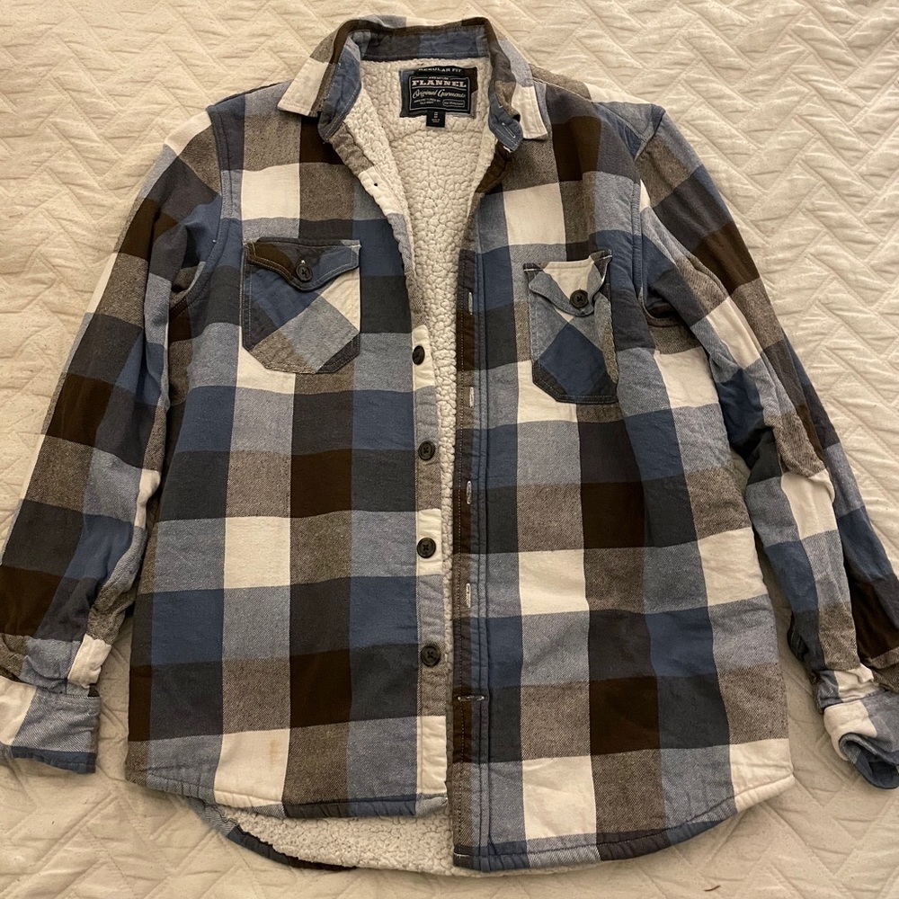 Heavyweight Sherpa flannel shirt